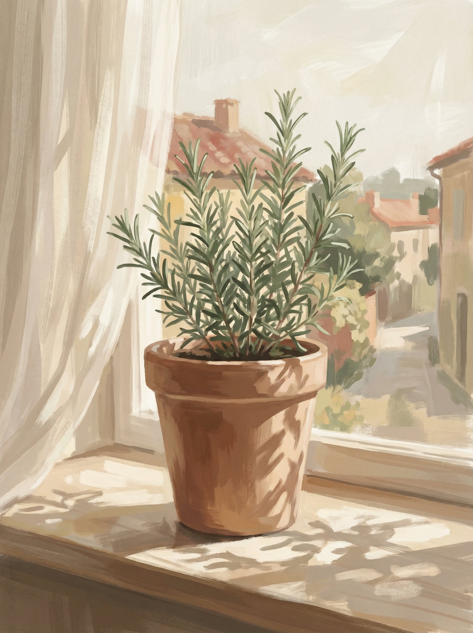 Poster in black frame