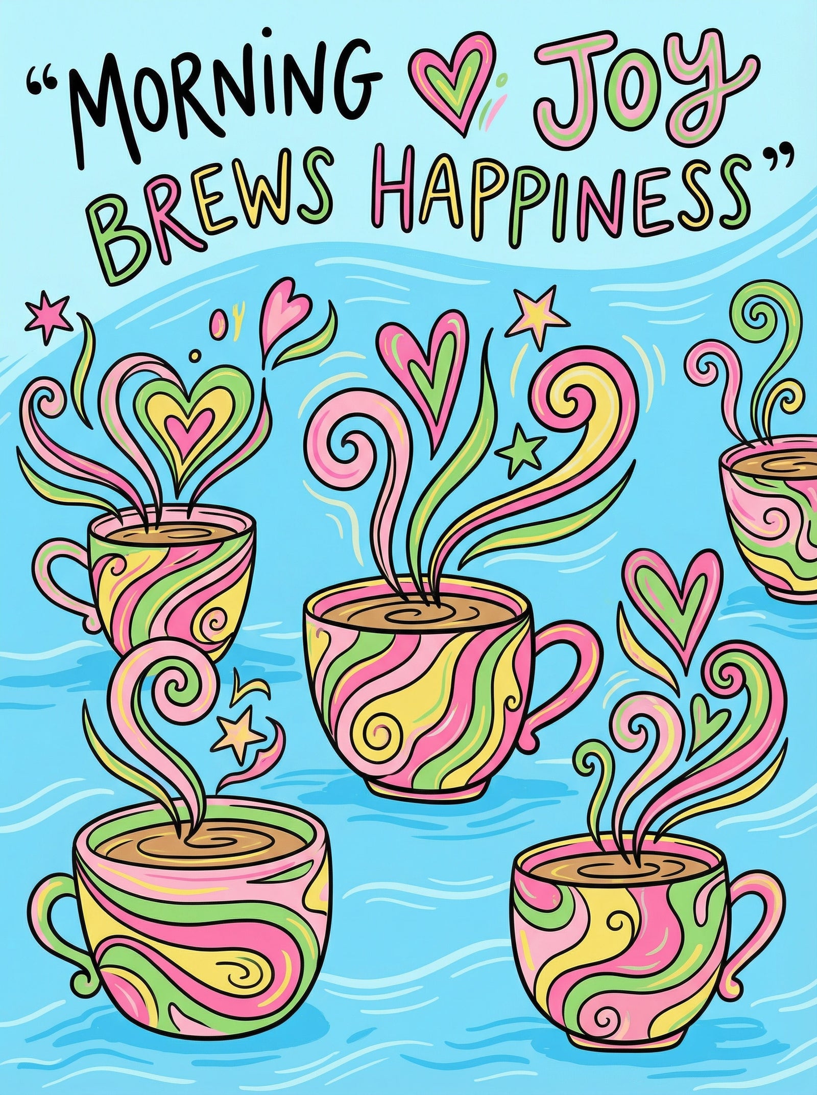 Poster in black frame