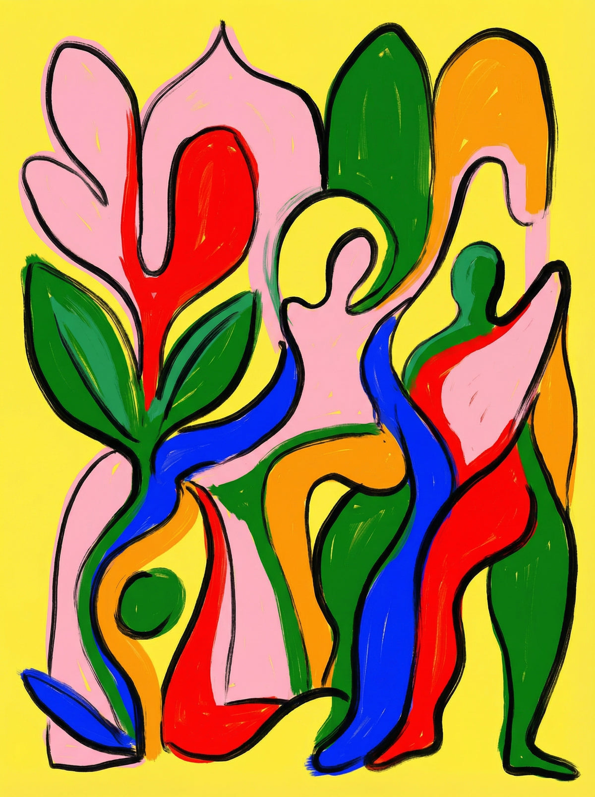 Poster in black frame