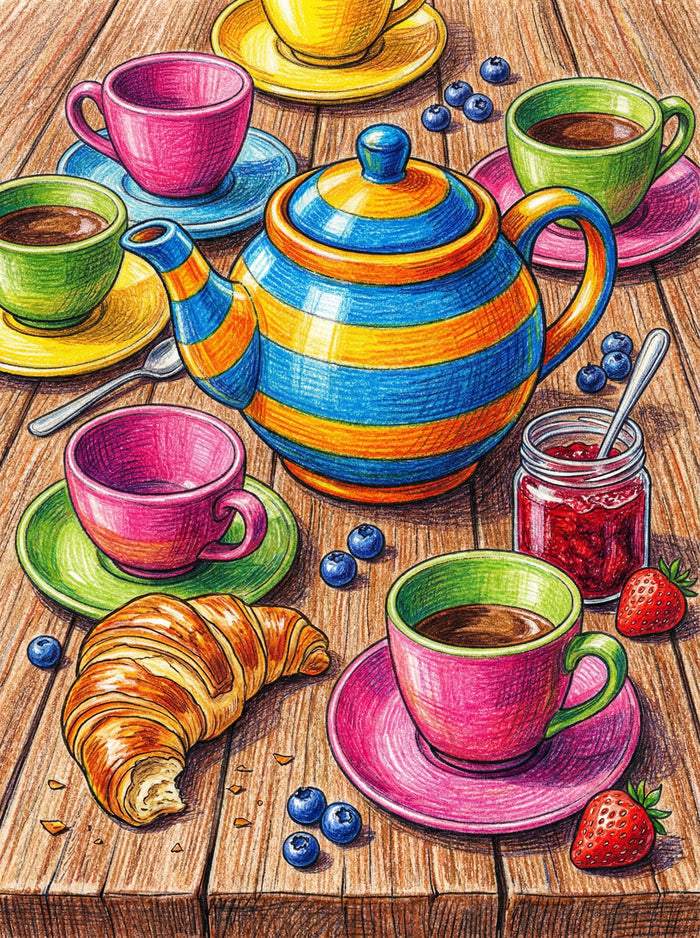 Vibrant Cup Collection – poster and art print