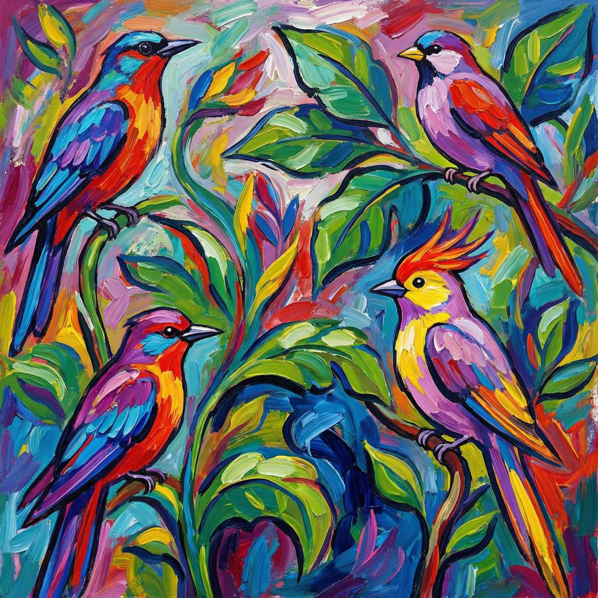 Poster in black frame