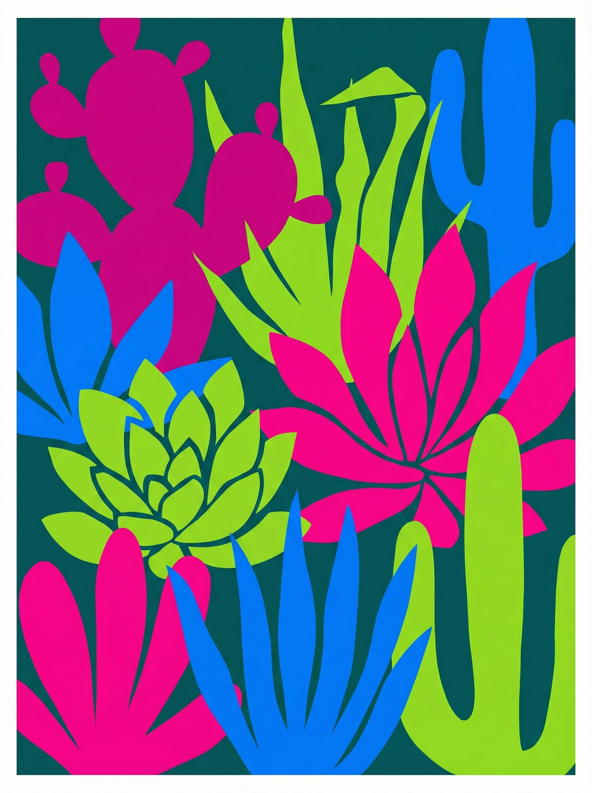 Poster in black frame