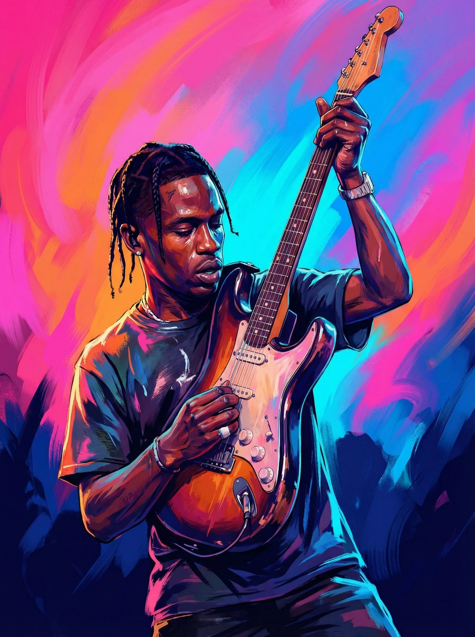 Poster in black frame