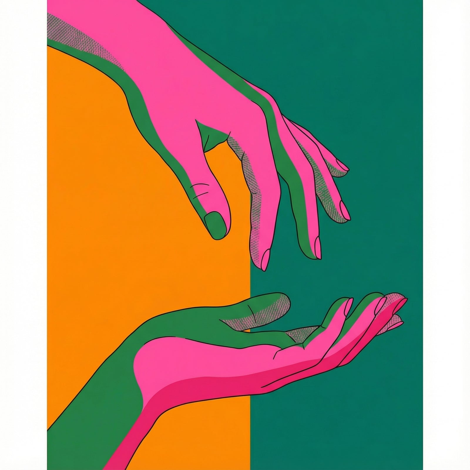 Poster in black frame