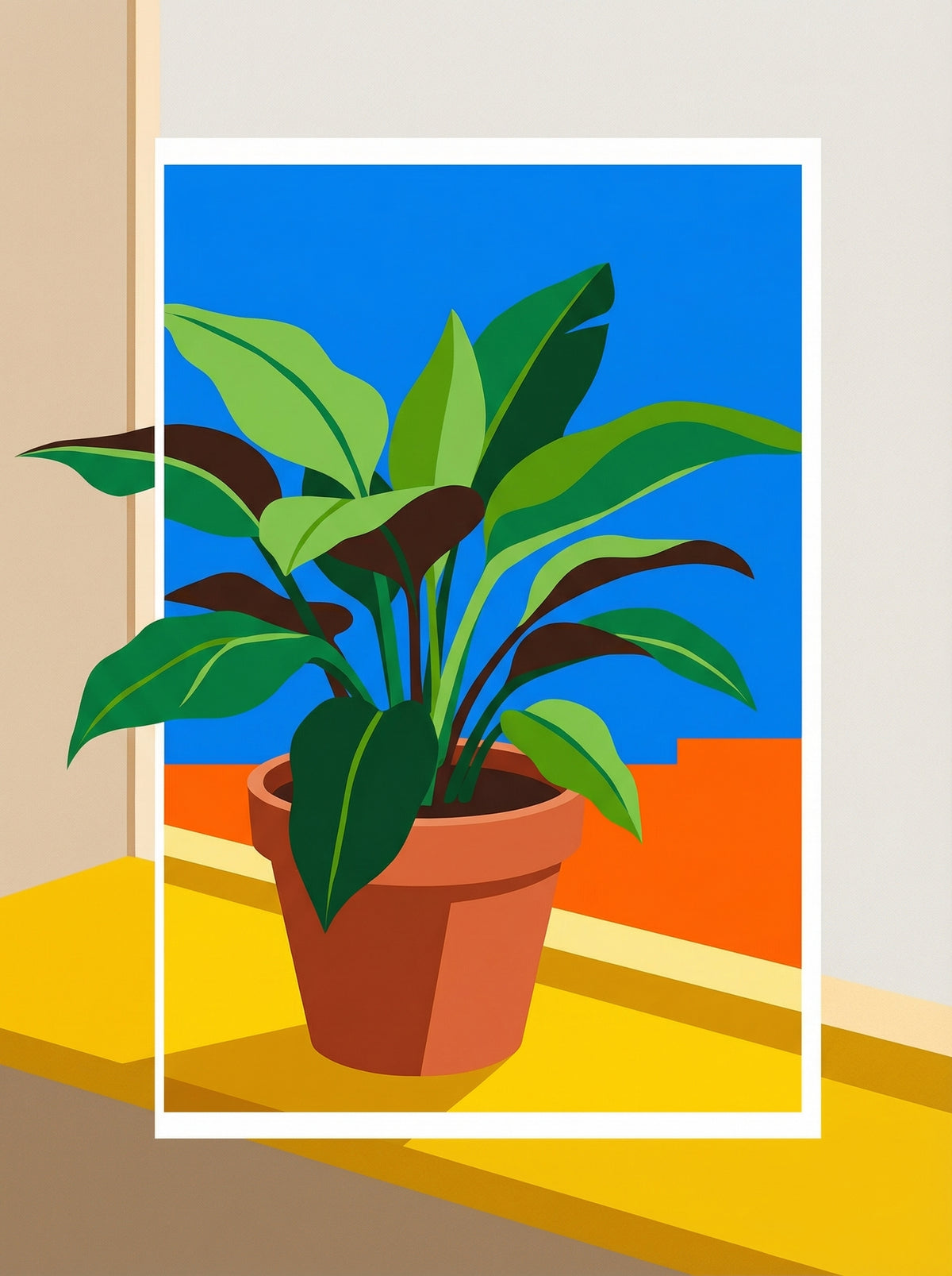 Poster in black frame