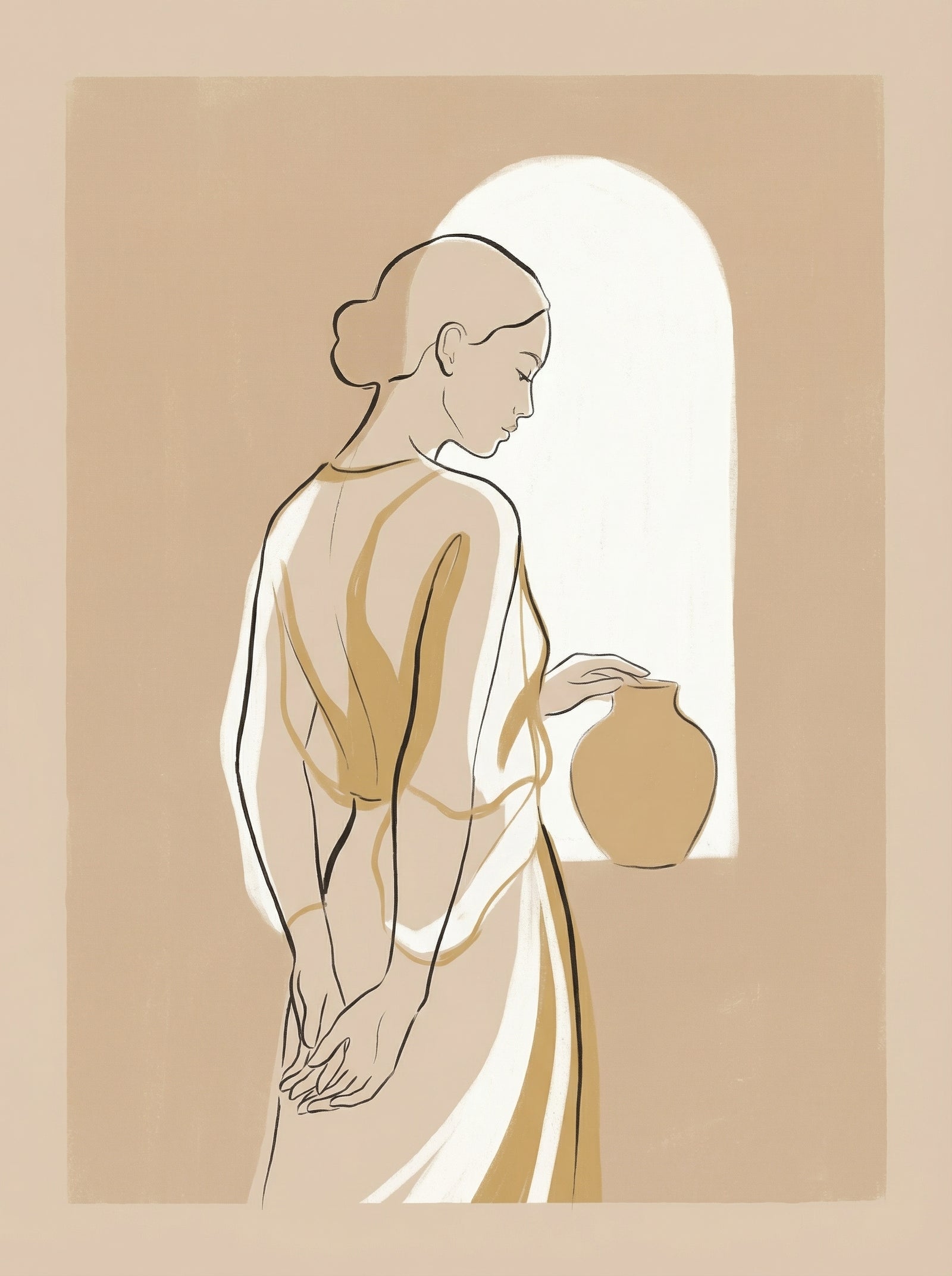 Poster in black frame