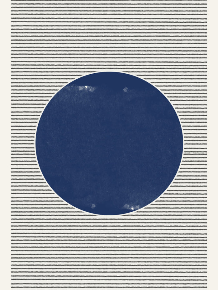 Poster Watercolor Circle and Stripes – poster e stampa artistica