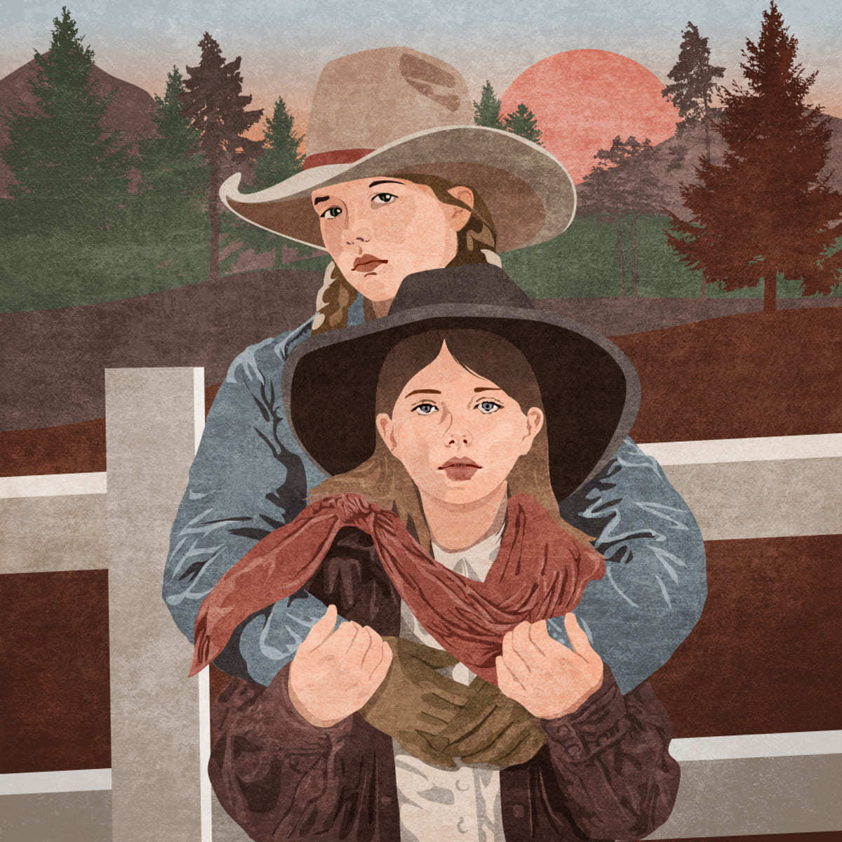 Plakat Western Sisters – plakat i druk artystyczny