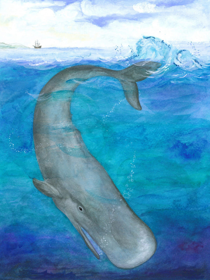 Poster Whale Diving Deep – poster e stampa artistica