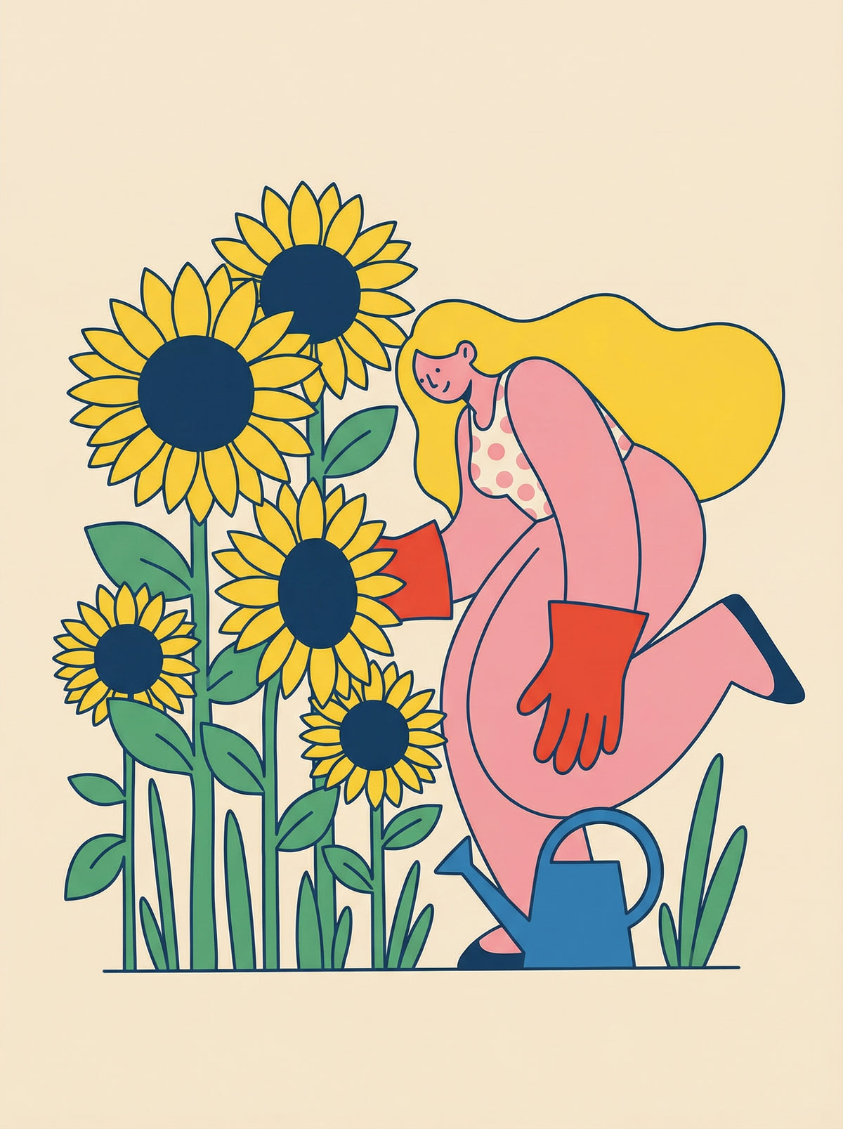 Poster in black frame