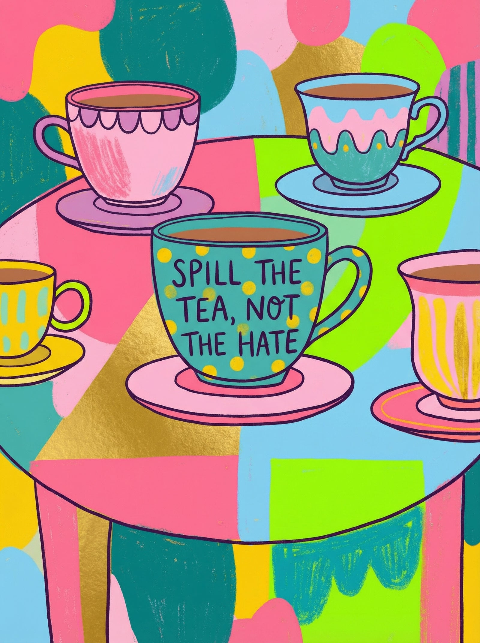 Poster in black frame