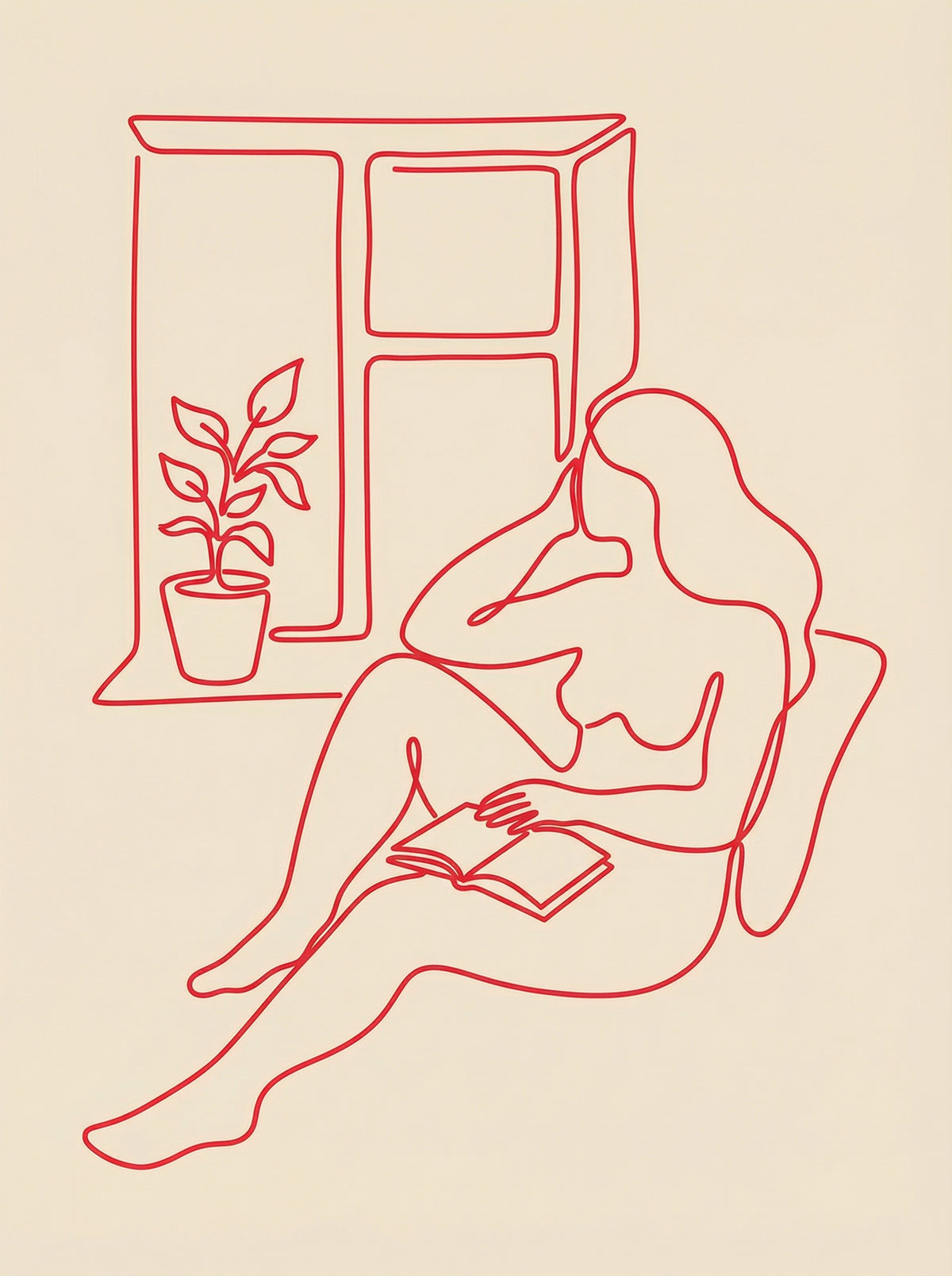 Poster in black frame