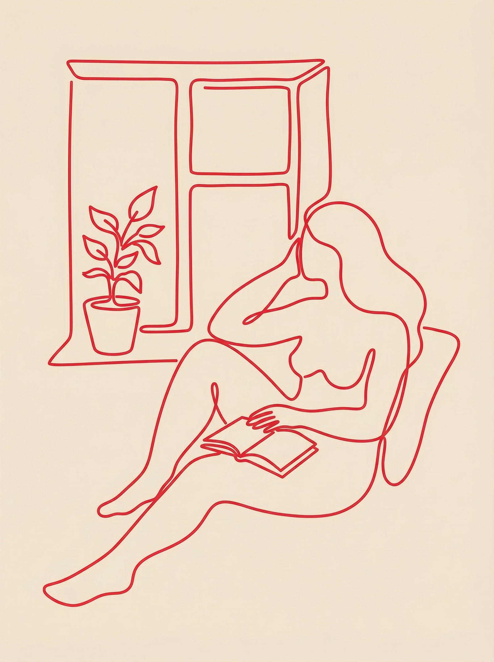 Poster in black frame