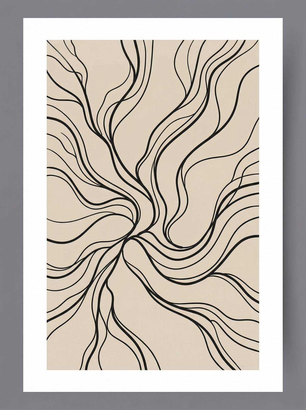 Poster in black frame