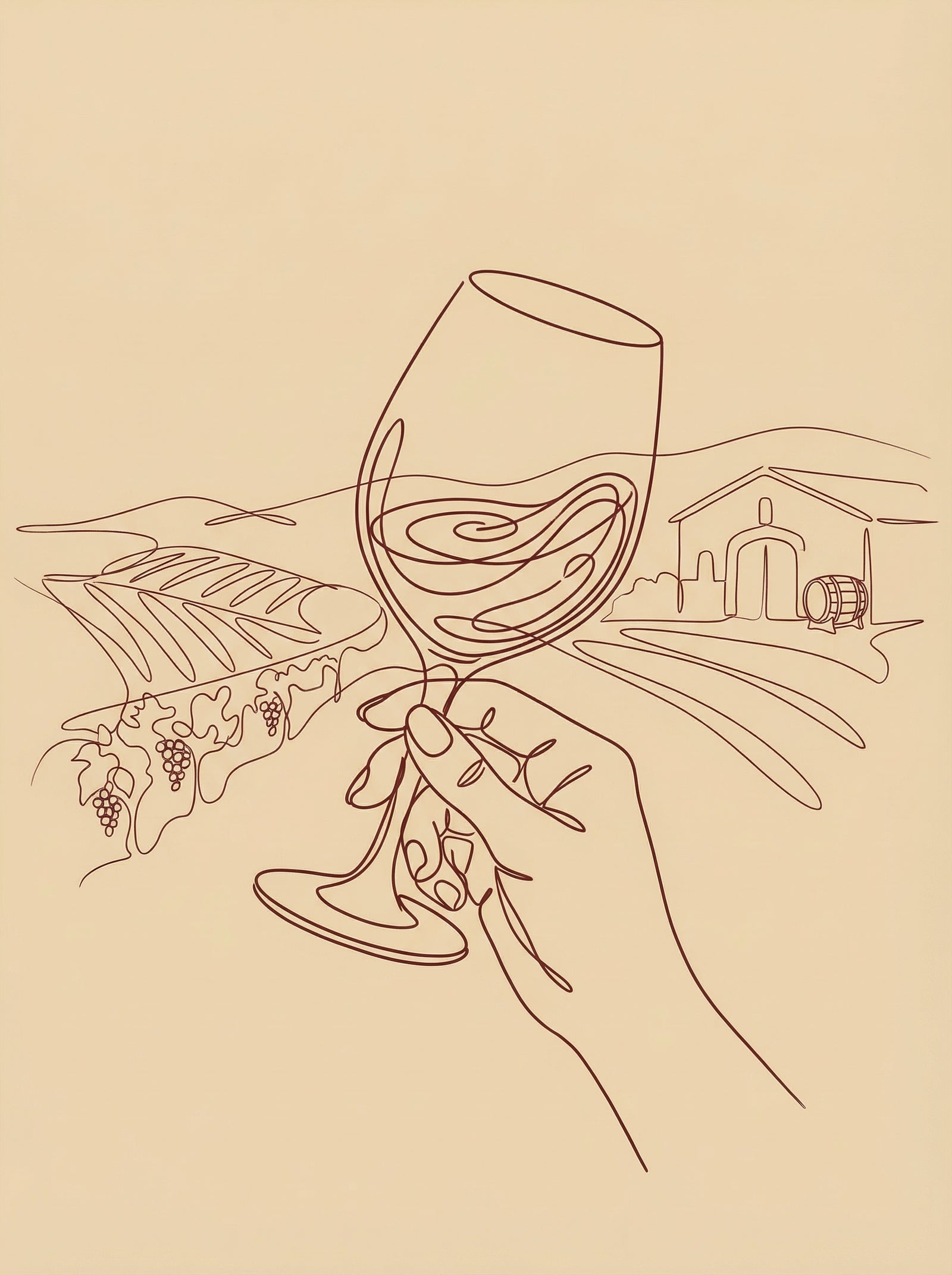 Poster in black frame