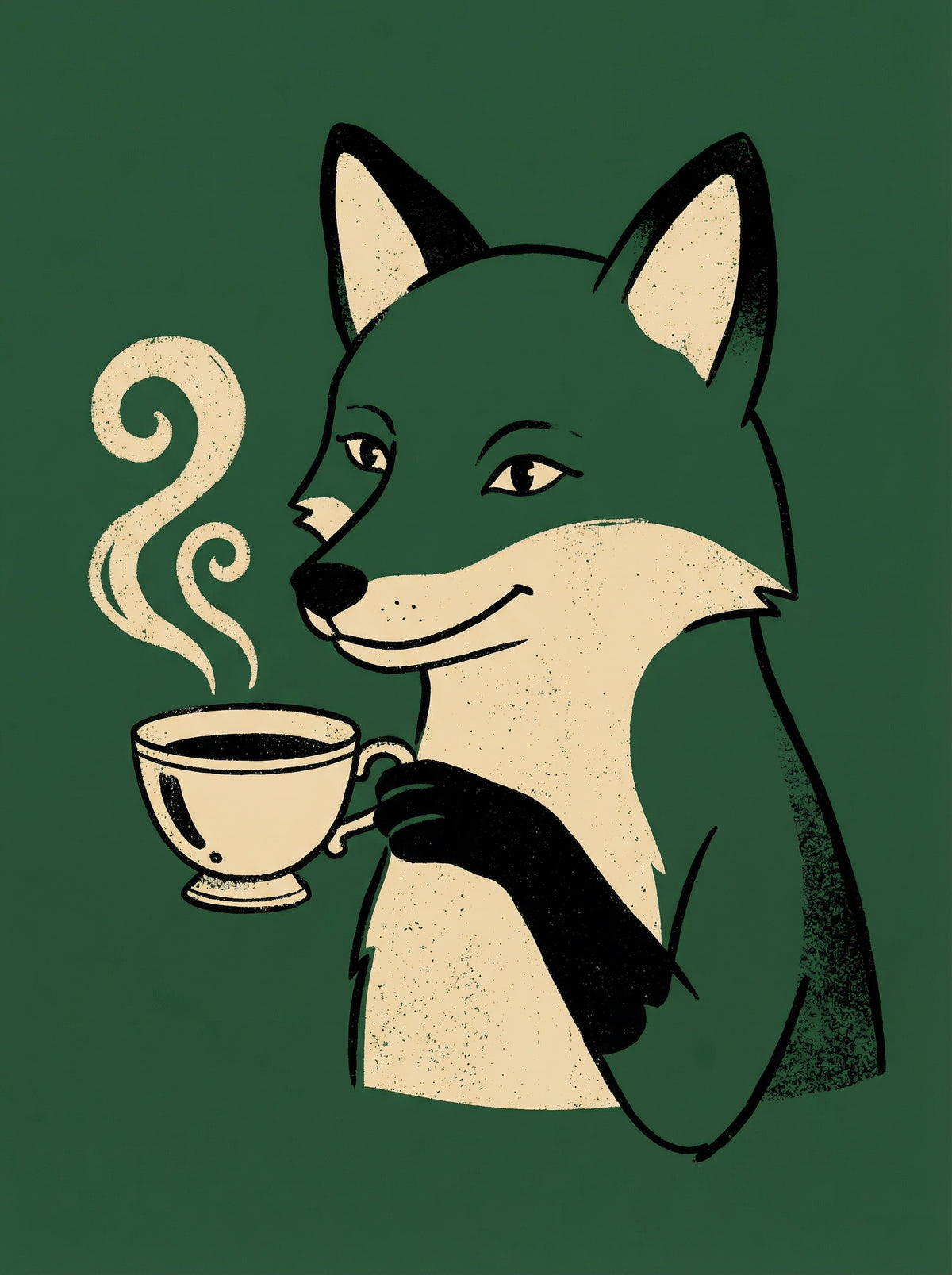 Poster in black frame