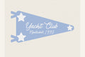Yacht Club Blue Pennant Parchment Poster – plakat og kunsttryk