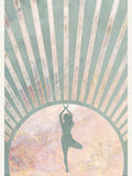 Yoga Boho Sun Rise Green 1 Poster – poster and art print