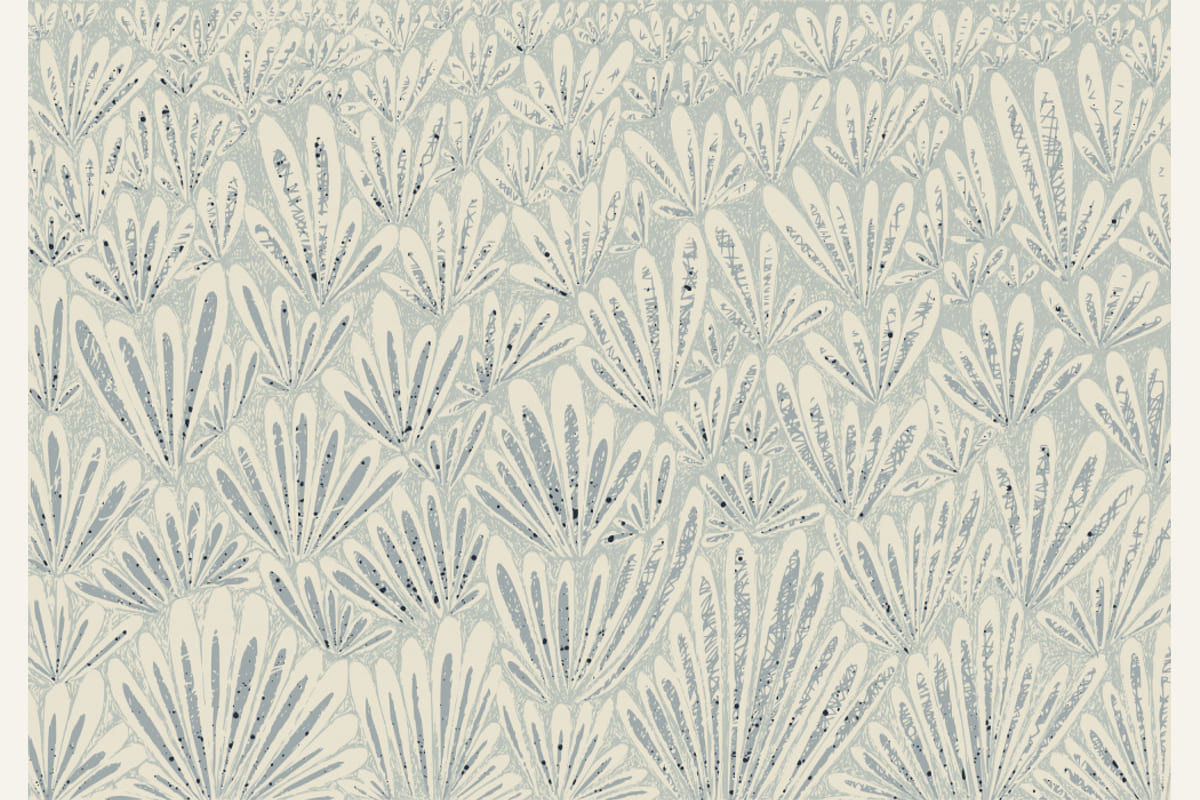 calming essentials meadow chalky blue Poster – poster and art print